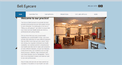 Desktop Screenshot of belleyecare.net